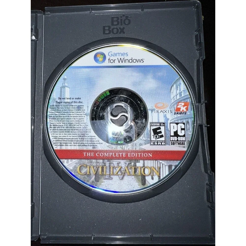 Sid Meier's Civilization IV: The Complete Edition (2009) PC DVD Excellent Disc!